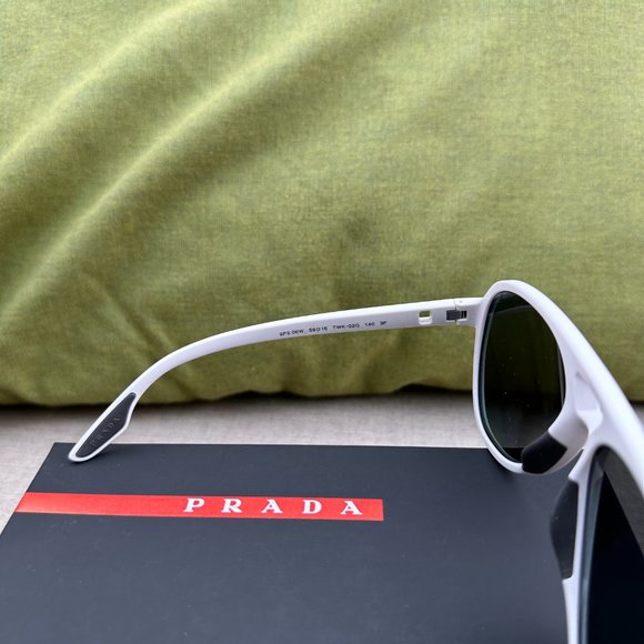 PRADA white aviator sunglasses - Picture 14 of 16
